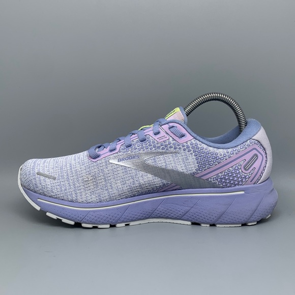 Brooks Ghost 14 Grey Purple Running Shoes 1203561B566 Women’s Sz 8.5 - Picture 7 of 10